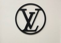 Custom 30" LV monogram cut on 3/4" birch
