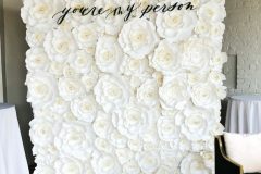 You're My Person flower wall